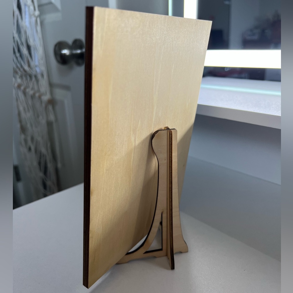 Heartfelt Wooden Plaque with a Stand for Mom - Brown - Picture 5 of 7